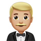 uomo in smoking: carnagione abbastanza chiara