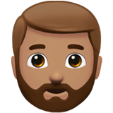 uomo con la barba: carnagione olivastra