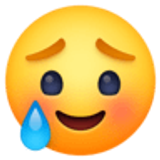 Faccina sorridente con lacrima - Facebook