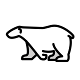 Orso polare - OpenMoji