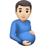 uomo incinto: carnagione chiara