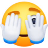 Faccina che sbircia tra le dita - Facebook