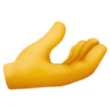 Mano con il palmo verso l’alto - Facebook