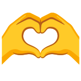 Mani a cuore - Noto Color Emoji