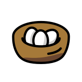 Nido con uova - OpenMoji