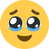 Faccina che trattiene le lacrime - Twitter / X