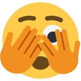 Faccina che sbircia tra le dita - Twitter / X