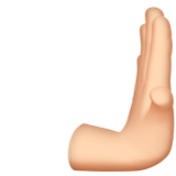 mano che spinge a destra: carnagione chiara