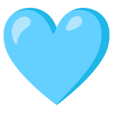 Cuore azzurro - Noto Color Emoji