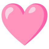 Cuore rosa - Noto Color Emoji