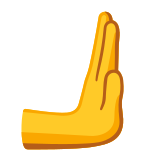 Mano che spinge a destra - Noto Color Emoji