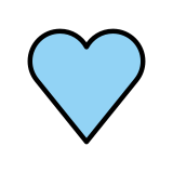 Cuore azzurro - OpenMoji