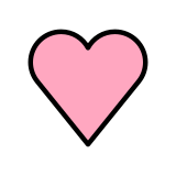 Cuore rosa - OpenMoji