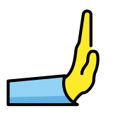 Mano che spinge a destra - OpenMoji