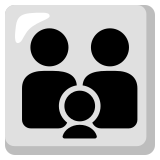 Famiglia: persone adulte, minore - Noto Color Emoji