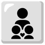 Famiglia: persona adulta, minore, minore - Noto Color Emoji