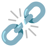 Catena spezzata - Noto Color Emoji