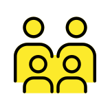 Famiglia: persone adulte, minori - OpenMoji