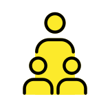 Famiglia: persona adulta, minore, minore - OpenMoji