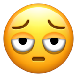Emoji con borse sotto gli occhi U+1FAE9