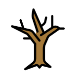 Albero spoglio - OpenMoji