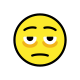 Faccina con borse sotto gli occhi - OpenMoji