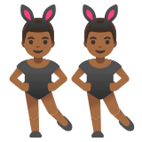 uomini con orecchie da coniglio: carnagione abbastanza scura