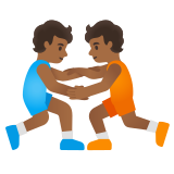 persone che fanno la lotta: carnagione abbastanza scura