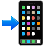 Cellulare con freccia Emoji