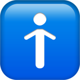 Simbolo del bagno degli uomini