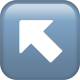 Freccia in alto a sinistra