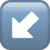 Freccia in basso a sinistra