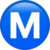 Lettera M in cerchio Kreis