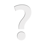 Punto interrogativo bianco