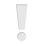 Punto esclamativo bianco