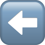 Freccia verso sinistra