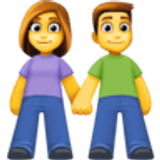 Uomo e donna che si tengono per mano - Facebook