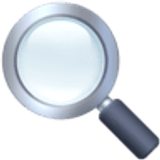 Lente di ingrandimento rivolta a sinistra - Facebook