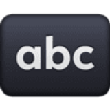 Pulsante con lettere latine minuscole - Facebook