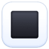 Tasto quadrato nero con bordo bianco - Facebook