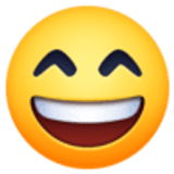 Faccina con sorriso e occhi sorridenti - Facebook