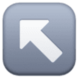 Freccia in alto a sinistra - Facebook