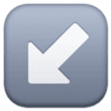 Freccia in basso a sinistra - Facebook