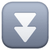 Doppia freccia in basso - Facebook