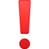 Punto esclamativo rosso - Facebook