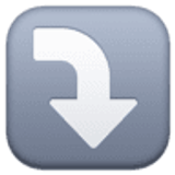 Freccia curva in basso - Facebook