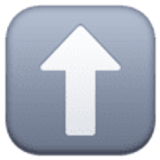 Freccia rivolta verso l’alto - Facebook