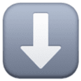 Freccia rivolta verso il basso - Facebook