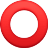 Cerchio rosso vuoto - Facebook