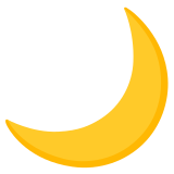 Spicchio di luna - Noto Color Emoji
